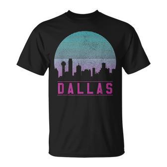 Dallas Skyline Vintage Retro Texas T-Shirt - Monsterry DE