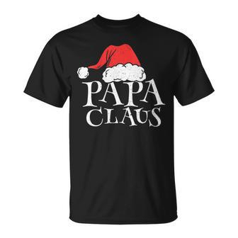 Damen Papa Claus Lustige Weihnachten Weihnachtsmannaterintage Mit-Ausschnitt T-Shirt - Geschenkecke