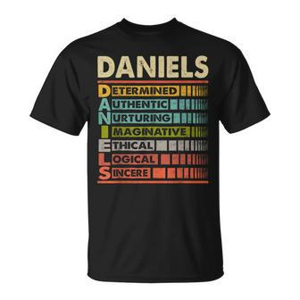 Daniels Family Name First Last Name Daniels T-Shirt - Seseable