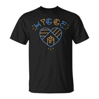 Danish Hygge Heart Candle Winter Cozy T-Shirt - Monsterry CA