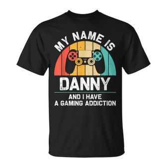 Danny Name Personalized Gaming Geek Birthday T-Shirt - Seseable
