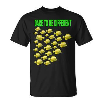 Dare To Be Different & Swim Your Own Pathway T-Shirt - Monsterry DE