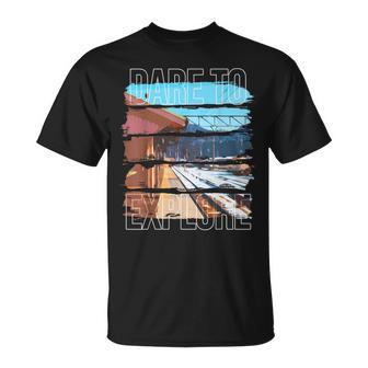 Dare To Explore Train T-Shirt - Monsterry