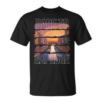 Dare To Explore Travel T-Shirt - Monsterry