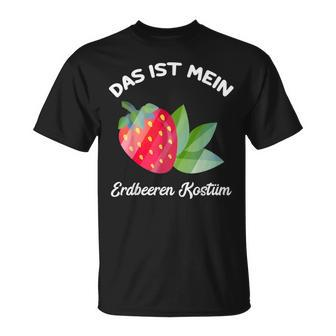 Das Ist Mein Strawberries Costume T-Shirt - Seseable