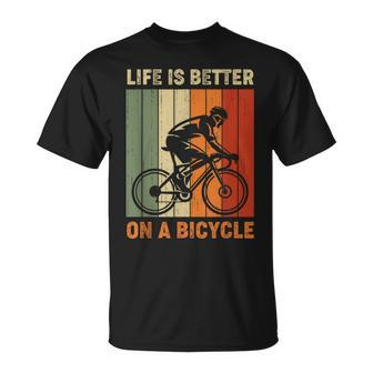 Das Leben Ist Besser Auf Einem Fahrrad Cycling T-Shirt - Seseable