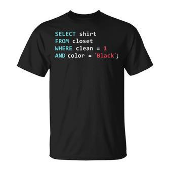 Database Sql Query Informatician T-Shirt - Seseable