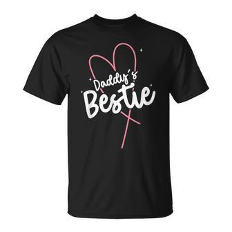 Daughter Daddy's Bestie Father's Day Daughter T-Shirt - Seseable