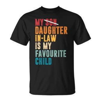 My Daughter-In-Law Is My Favourite Child Father-In-Law T-Shirt - Thegiftio UK