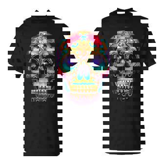 The Day Of The Dead Dia De Los Muertos Calavera Sugar Skull T-Shirt - Thegiftio