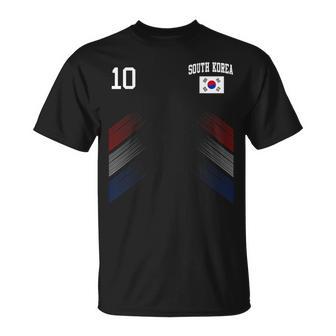 De Fútbol De Corea Del Sur Con Bandera De Corea Del Sur Camiseta unisex - Regaloses