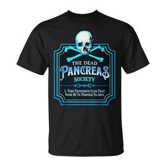 Dead Pancreas Society Diabetes Awareness Day Sugar Skull T-Shirt | Mazezy