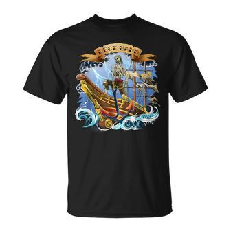 Deck Hand Boaters Old School Tattoo Style T-Shirt - Monsterry UK