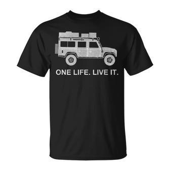 Defender Roof Tent Offroad 4X4 Travel Vehicle  T-Shirt - Seseable
