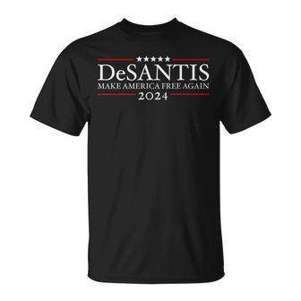 Desantis 2024 Make America Free Again President Republican T-Shirt - Monsterry DE