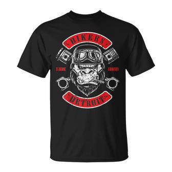 Detroit Biker Moto Chopper Gorilla T-Shirt - Cadeauxyz