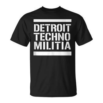 Detroit Techno Militia Standard Size Logo T-Shirt - Monsterry AU