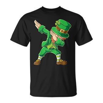 Día De San Patricio Dabbing Leprechaun Niños Niños Hombres Dab Juventud Camiseta unisex - Regaloses
