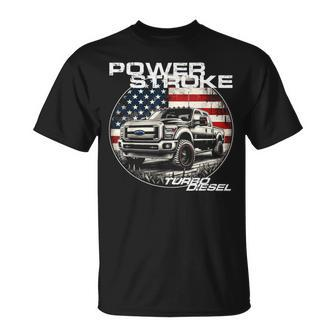 Diesel Power Stroke Truck 67 Coal Rolling Diesel Power T-Shirt - Seseable