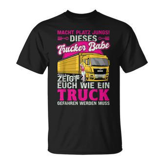 Dieses Trucker Babe Shows Euch Wie Ein Truck Gefahren Wird T-Shirt - Seseable