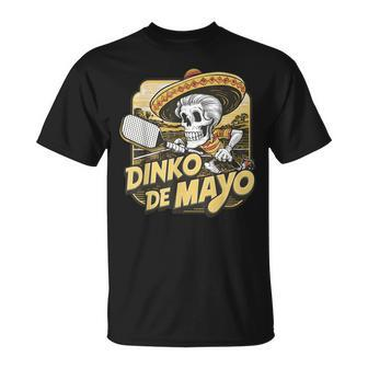Dinko De Mayo Pickleball Cinco De Mayo Skeleton Men T-Shirt - Seseable
