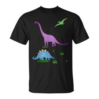 Dinosaur For Children And Adults Brachiosaurus  T-Shirt - Seseable