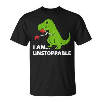 Dinosaur I Am Unstoppable T-Rex T-Shirt - Monsterry AU