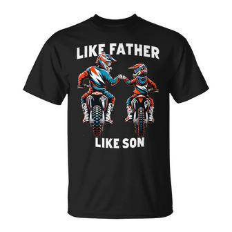 Dirt Bike Family Father Son Motocross Off-Road Mx Dad Boys T-Shirt - Monsterry AU