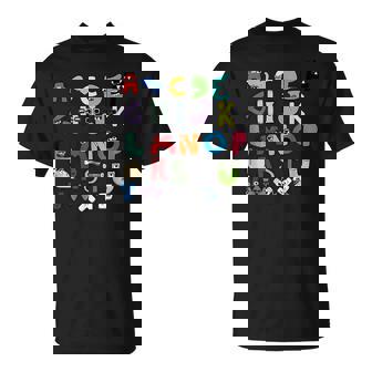 Disfraz De Alphabet Lore Para Niños Aprendizaje A Juego 26 Camiseta unisex - Regaloses
