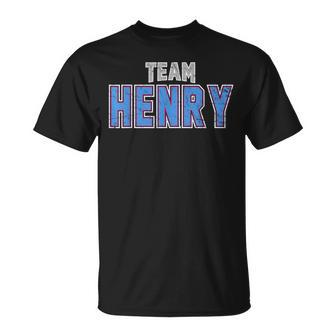 Distressed Team Henry Surname Proud Family Last Name T-Shirt - Seseable