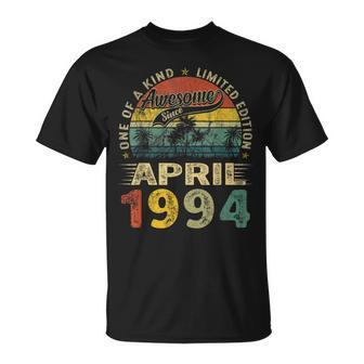 Distressed Vintage 1994 April Limited Edition 30Th Birthday T-Shirt - Monsterry UK