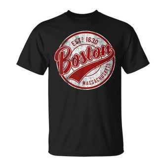 Distressed Vintage Boston Massachusetts Sports T-Shirt - Monsterry DE
