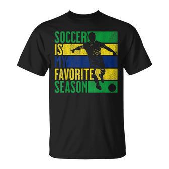 Distressed Vintage Soccer Is My Favorite Season T-Shirt - Monsterry CA