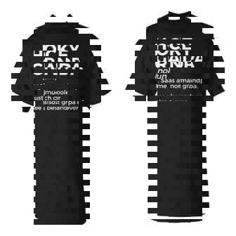 Divertida Definición De Abuelo De Hockey Con Texto En Inglés Best Grandpa Ever Camiseta unisex - Regaloses