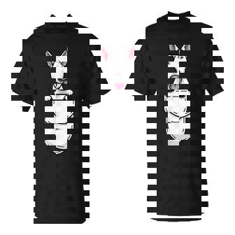 Divertido Bull Terrier En Bolsillo Lindo Bull Terrier Camiseta Camiseta unisex - Regaloses