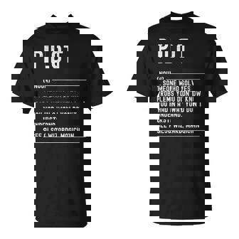 Divertido Título De Trabajo De Pilot Definition Camiseta unisex - Regaloses