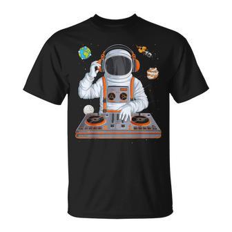 Dj Astronaut Techno Music Lover Outer Space Spaceman Men T-Shirt - Monsterry UK