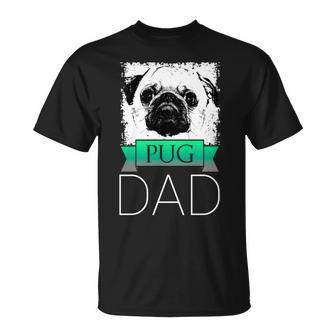 Dog Dad Pug Hunde Mops Papa T-Shirt - Geschenkecke