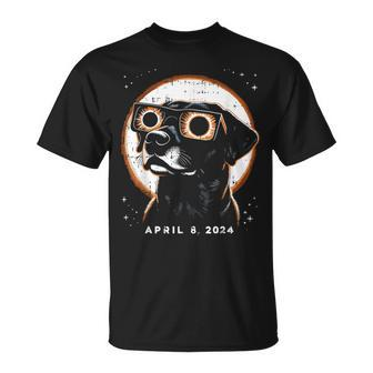 Dog Glasses Total Solar Eclipse Cute April 8 2024 Totality T-Shirt - Seseable