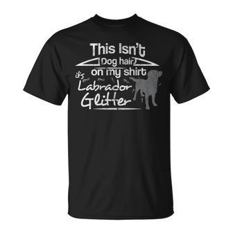 Dog Labrador Glitter Hair T-Shirt | Mazezy