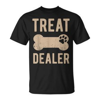 Dog Treat Dealer Humor Dog Owner Dog Treats Dog Lover T-Shirt - Seseable