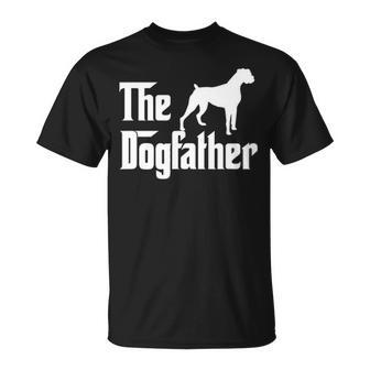 The Dogfather Boxer Dog Lover Gif For Men Dad T-Shirt | Mazezy