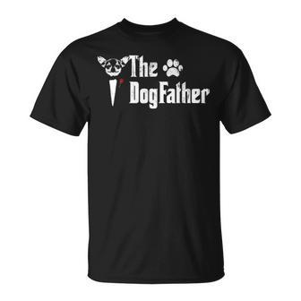 The Dogfather Chihuahua Dog Dad T Father's Day Gif T-Shirt | Mazezy AU
