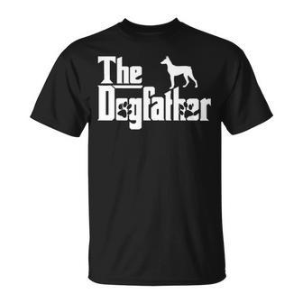 The Dogfather Doberman Pinscher Dog Owner T-Shirt | Mazezy