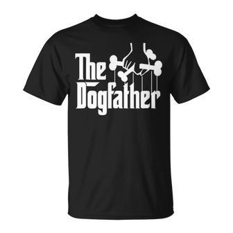The Dogfather Dog Dad Fathers Day Gif Dog Lover T-Shirt | Mazezy DE