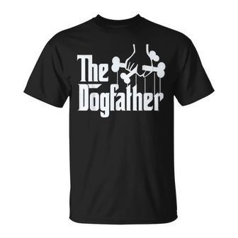 The Dogfather Dog Dad Fathers Day Dog Lover T-Shirt - Thegiftio UK
