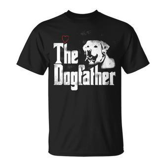 The Dogfather Labrador Dad T Fathers Day T-Shirt | Mazezy