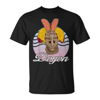Dogon Mask Traditionally Ceremony Kanaga Burkina Faso Ethnic T-Shirt - Monsterry UK