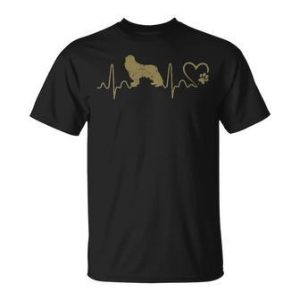 Dogs Heartbeat Cavalier King Charles Spaniel Lifeline T-Shirt | Mazezy