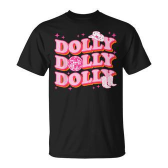 Dolly Western First Name Cowgirl Style Girl Women T-Shirt - Seseable